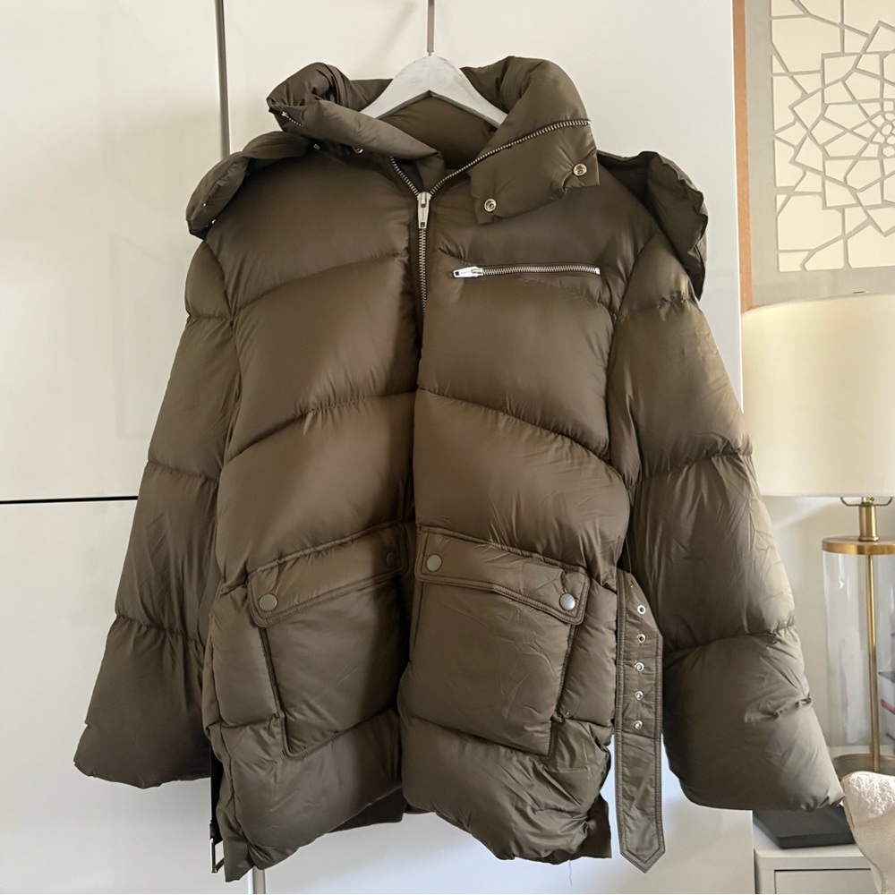 The Kooples nylon Puffer Oversized Hooded down Jacket